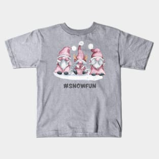 #snowfun Winter Gnomes Kids T-Shirt